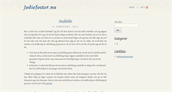 Desktop Screenshot of jodiefoster.nu